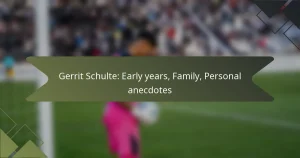 Gerrit Schulte: Early years, Family, Personal anecdotes